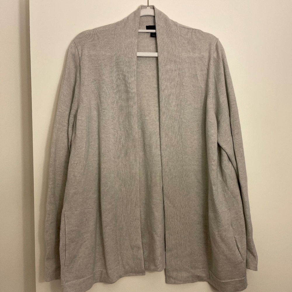 J.Crew Collection Italian Cashmere Gray XL